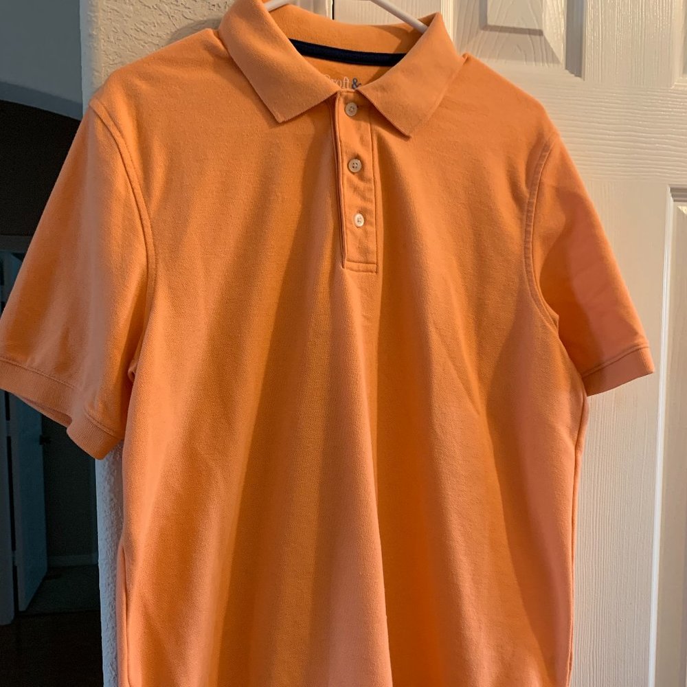 Croft Barrow orange easy care polo L